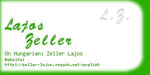 lajos zeller business card